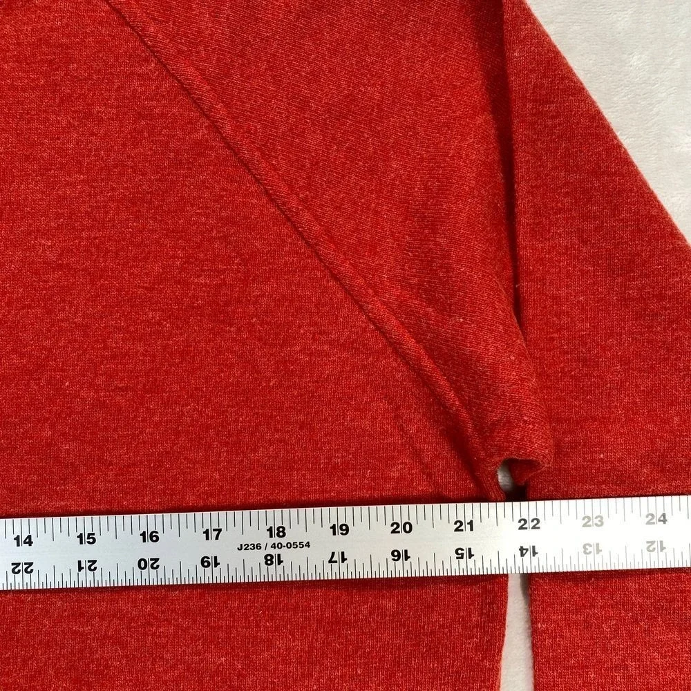 Boggi Milano Red Pure Wool Half Zip Pullover Sweater‎ Luxury Italian Menswear L